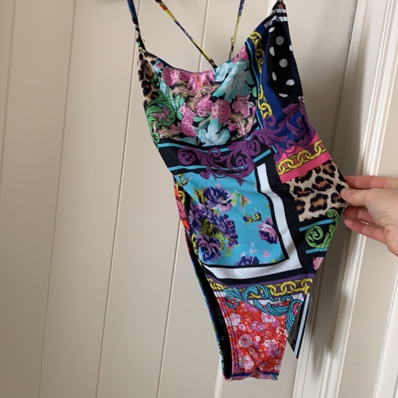 High cut printed Jaded London One piece bather - Picture 4 of 6